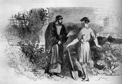 الإمبراطور الروماني دقلديانوس (245-313) في صالون. بواسطة المدرسة الفرنسية