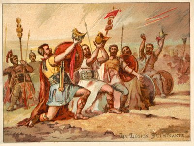 الفيلق الرعد (chromolitho) بواسطة المدرسة الفرنسية