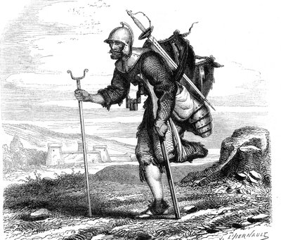 الحرب (الرمز) lansquenet - طباعة بواسطة جي إم ميتيلي 1867 بواسطة المدرسة الفرنسية