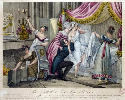ليلة الزفاف ، عام 1820 بواسطة المدرسة الفرنسية