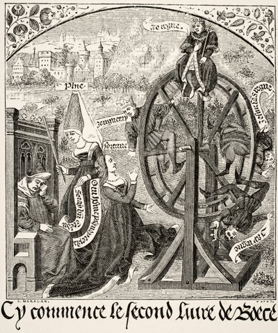 عجلة الحظ ، من العلوم والأدب في العصور الوسطى بقلم بول لاكروا (1806-1884) نشرت لندن 1878 بواسطة المدرسة الفرنسية
