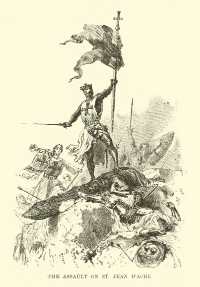 الهجوم على سانت جان داكري بواسطة المدرسة الفرنسية
