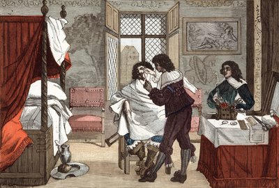 الحلاق ، فرنسا ، نقش أبراهام بوس (1604-1676) ، ج. 1640 ، نقش من tomeV بعنوان "Paris a travers les siecles" بواسطة المدرسة الفرنسية