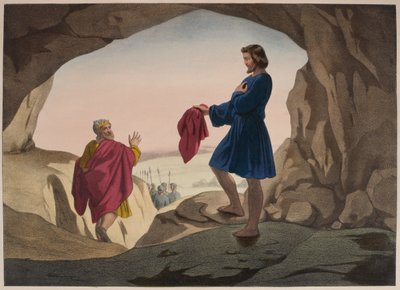 معطف جوزيف الملطخ بالدم ، توضيح من التعليم المسيحي Listoire Sainte ، نشره Charles Delagrave ، باريس ، أواخر القرن التاسع عشر بواسطة المدرسة الفرنسية