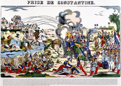 الاستيلاء على قسنطينة عام 1837 - صورة إبينال ، أواخر القرن التاسع عشر بواسطة المدرسة الفرنسية
