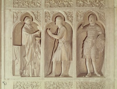 شركة فارس ، التفاصيل من الطرف الغربي للصحن ، 1245-57 بواسطة المدرسة الفرنسية