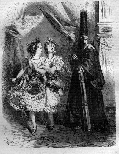 قالت بنات "حريم" ملك فرنسا لويس الخامس عشر ، بيان إيمي (1710-1774). نقش في "Histoire des Papes-Rois-Queen and Empereurs عبر القرون" بقلم موريس لاتشاتر بواسطة المدرسة الفرنسية