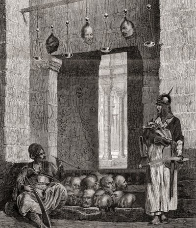 مدخل جامع Assaneyn في القاهرة ، مصر ، من "L" Univers Illustré "، 1866 بواسطة المدرسة الفرنسية