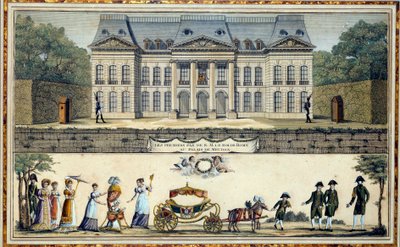 الخطوات الأولى لملك روما نابليون الثاني ، دوق Reichstadt (1811-1832) وابن الإمبراطور نابليون الأول (1769-1821) ، مطبعة Meudon من القرن التاسع عشر ، متحف Ile de France بواسطة المدرسة الفرنسية