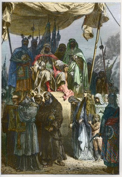 حصار القدس عام 1187 من قبل صلاح الدين بواسطة المدرسة الفرنسية