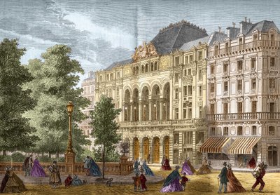 مسرح الجايت بباريس عام 1862. بواسطة المدرسة الفرنسية