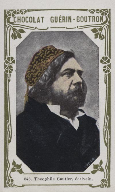 Theophile Gautier ، ecrivain (صورة ملونة) بواسطة المدرسة الفرنسية