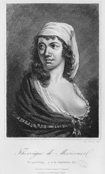 Theroigne de Mericourt ، نقشها تشارلز ديفريتس (القرن التاسع عشر) 1845 بواسطة المدرسة الفرنسية