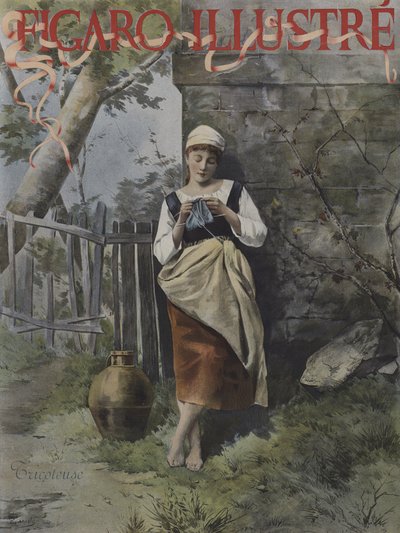 تريكوتيوز (كنيتر). غلاف Le Figaro Illustre ، سبتمبر 1896 (لون ليثو) بواسطة المدرسة الفرنسية