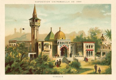 تونس ، معرض يونيفرسيل 1889 ، باريس بواسطة المدرسة الفرنسية