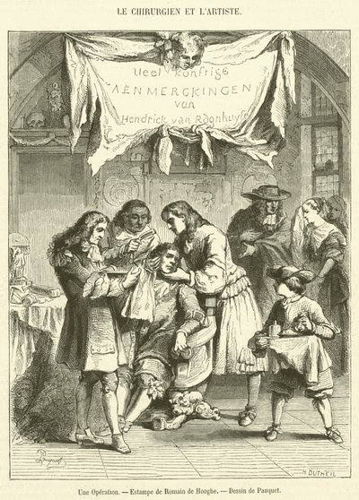 Une Operation (engraving) بواسطة المدرسة الفرنسية