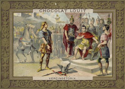 Vercingetorix الخضوع إلى يوليوس قيصر ، 52 قبل الميلاد بواسطة المدرسة الفرنسية