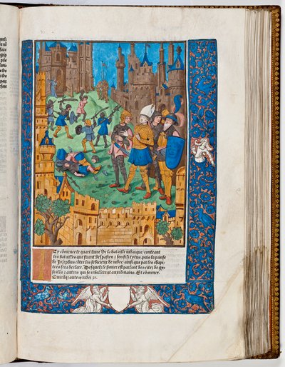 فيسباسيان يقهر الثورة في الجليل ، 67 م (طباعة ملونة باليد) بواسطة المدرسة الفرنسية