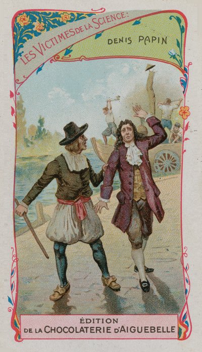 ضحايا العلوم: دينيس بابين ، الفيزيائي الفرنسي ، عالم الرياضيات والمخترع (1647- ج 1712) بواسطة المدرسة الفرنسية