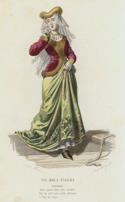 Vie Mrg S Fiacre (نقش ملون) بواسطة المدرسة الفرنسية