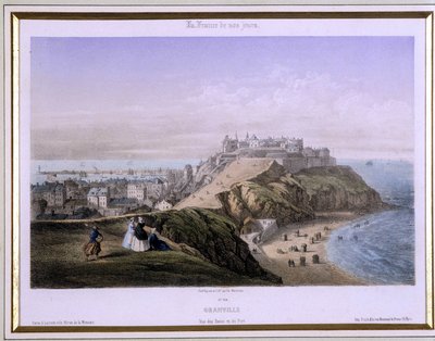 View of Granville - lithography بواسطة المدرسة الفرنسية