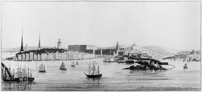 منظر ستوكهولم ، 1841 بواسطة المدرسة الفرنسية