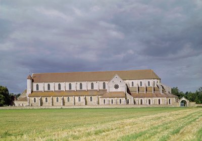 منظر لدير Cistercian ، بني 1140-60 بواسطة المدرسة الفرنسية