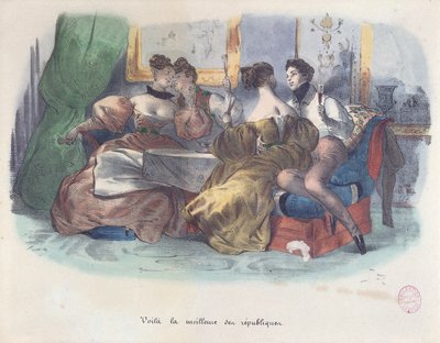 فويلا ، أفضل الجمهوريات ، كاريكاتير ثورة 1848 بواسطة المدرسة الفرنسية