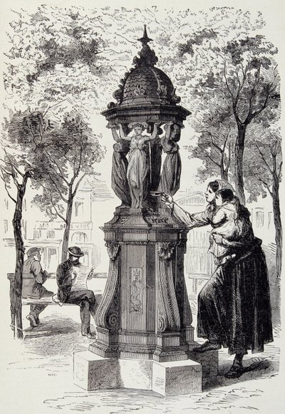 Wallace Fountain بواسطة المدرسة الفرنسية
