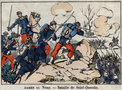 حرب 1870 بين فرنسا وبروسيا: معركة سانت كوينتين في يناير 1871. صورة إبينال. بواسطة المدرسة الفرنسية