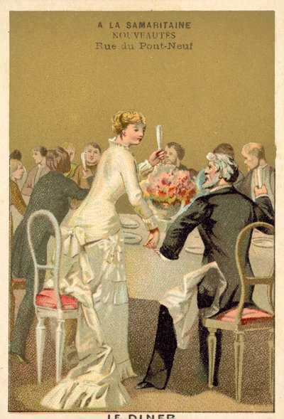 Wedding dinner (chromolitho) بواسطة المدرسة الفرنسية