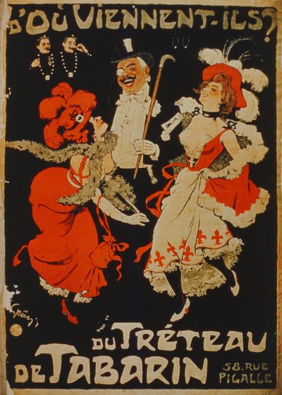 من اين هم؟ من The Treteau de Tabarin ، بيغال ، باريس بواسطة المدرسة الفرنسية