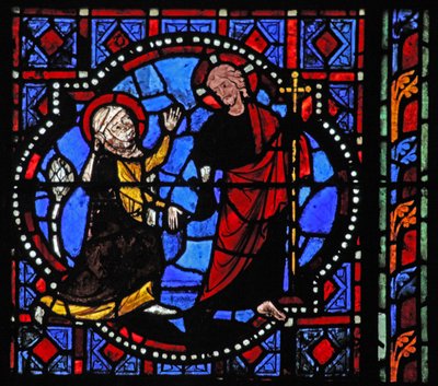 نافذة w02 تصور مشهد قيامة: Noli Me Tangere بواسطة المدرسة الفرنسية
