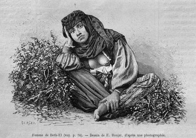 نساء بيت إيل من سوريا اليوم. رحلات إلى فينيسيا ولبنان وجودي. 1875-1880 من لويس تشارلز إميل لورت ، 1884 (النقش وزن الجسم) بواسطة المدرسة الفرنسية