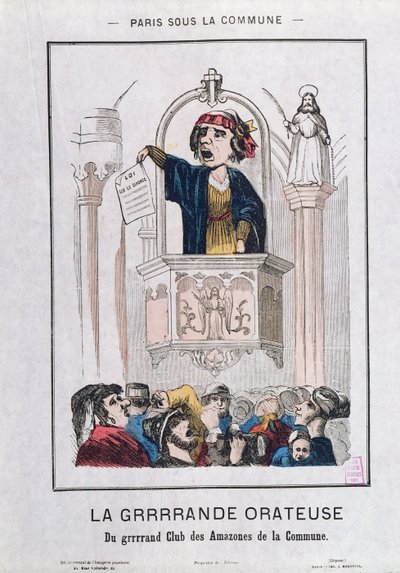 النادي النسائي خلال الكومونة ، 1871 بواسطة المدرسة الفرنسية