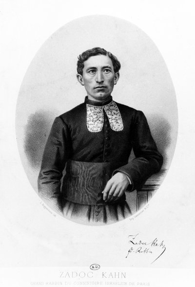 Zadoc Kahn ، الحاخام الأكبر للكونسرتوار الفرنسي ، c.1869 بواسطة المدرسة الفرنسية