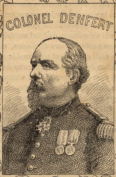 صورة الكولونيل الفرنسي بيير فيليب دينفيرت روشيرو - 1870-1871 (نقش) بواسطة المدرسة الفرنسية