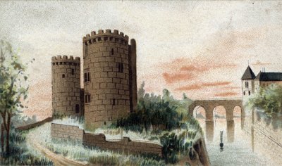 منظر لقصر Cinq mars (Indre et Loire). بواسطة المدرسة الفرنسية