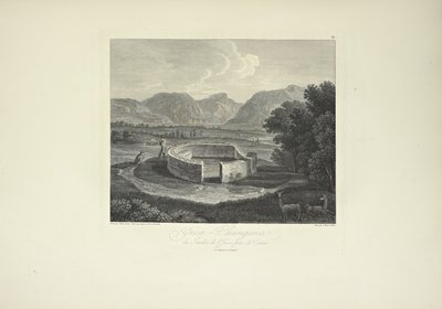 Ynca-Chungana ، من حديقة الإنكا بالقرب من كانار ، رسمها جملين ، نقشها موريل ، رسم توضيحي من "Vues des Cordillères et Monumens des Peuples Indigènes de d'Amérique" بقلم ألكسندر فون هومبولت وأيم بونبلاند بواسطة فريدريش الكسندر بارون فون (بعد) هومبولت