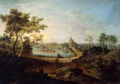 منظر للقصر الكبير في أورانينباوم ، 1758. بواسطة فريدريش هارتمان باريزيان