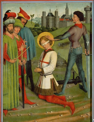 قطع رأس القديس جورج (زيت على خشب) بواسطة فريدريش هيرلين