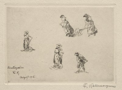 صانعي القش ، 1916. بواسطة فريدريك كالمورجان