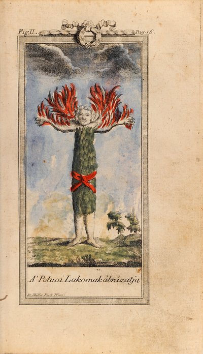 رسم توضيحي في Ludvig Holberg - رحلة نيلز كليم إلى العالم تحت الأرض بواسطة فريدريش مولر