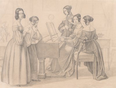 Musicale at the Prellers ، ١٨٣٨. بواسطة فريدريش بريلر