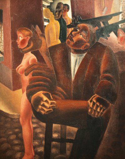 احلام اليقظة؛ Le Reve Eveille - Dream at Wake، c.1926-27 (زيت على قماش) بواسطة فريتس فان دن بيرغي