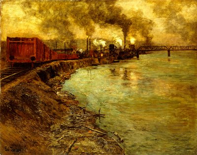 قطار الشحن ، الغسق ، بواسطة جوهان فريدريك ثاولو