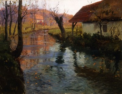 تيار مطحنة بواسطة Frits Thaulow