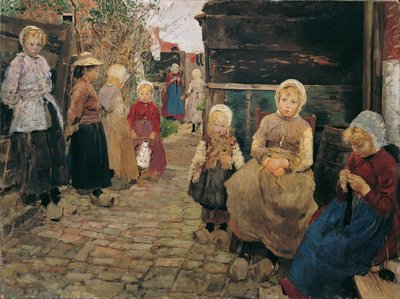 Fischerkinder في زاندفورت بواسطة فريتز فون Uhde