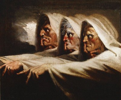 الأخوات الغريبة The Three Witches ، حوالي 1782 بواسطة فوصلي