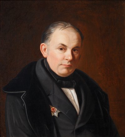صورة للشاعر فاسيلي جوكوفسكي 1783-1852 ، 1854 بواسطة Fyodor Ivanovich Igin